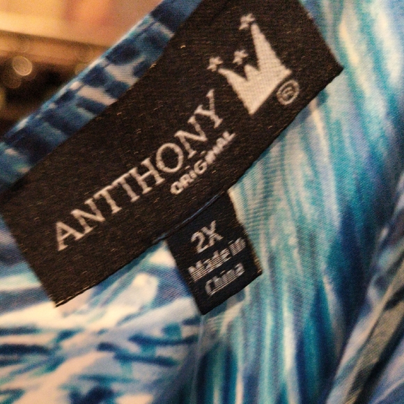 Antthony Dresses & Skirts - FINAL PRICE NWT Antthony Original Blue Patterned Maxi Dress 2X